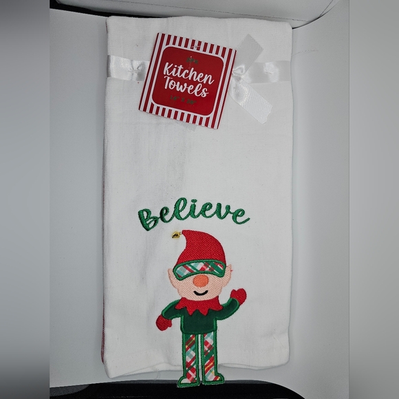 Xmas 2 Pack 16"x 26" Kitchen Towels NWT - Picture 1 of 4